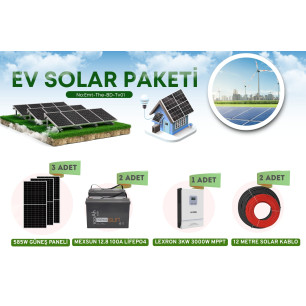 GÜNEŞ ENERJİ SETİ 585W GÜNEŞ PANELİ - 12.8 100Ah LİFEPO4 Akü - Lexron 3Kw 3000W İnverter GÜNEŞ ENERJİ SETİ 585W GÜNEŞ PANELİ - 12.8 100Ah LİFEPO4 Akü - Lexron 3Kw 3000W İnverter